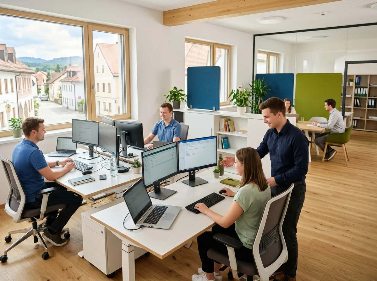 Modernes Büro der Marktgemeinde Zusmarshausen