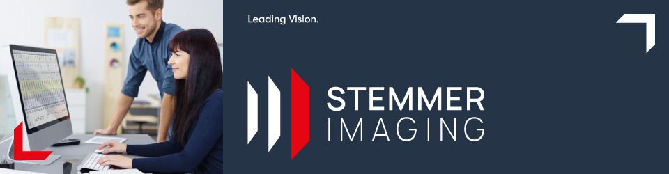 Logo Stemmer Imaging with text: Leading Vision