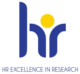 HR excellence in research, text with logo