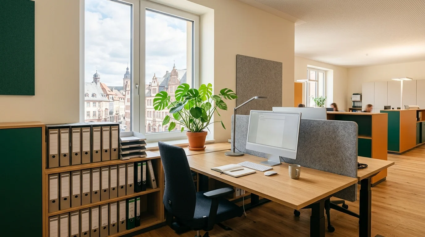 Modernes Büro einer Verbandsgemeindeverwaltung