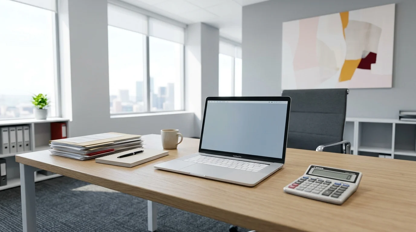 Neutrale Büro- und Finanzeinstellungen