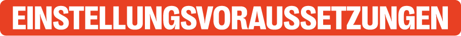 Einstellungsvoraussetzung