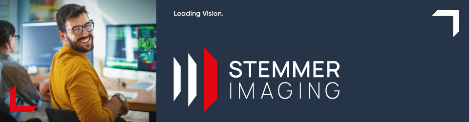 Logo Stemmer Imaging with text: Leading Vision