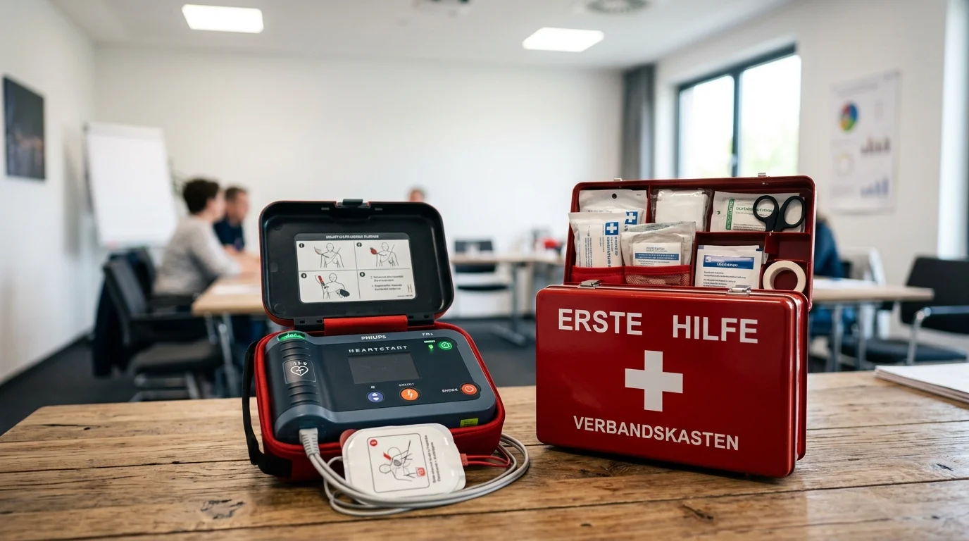 Moderne Erste-Hilfe-Ausrüstung