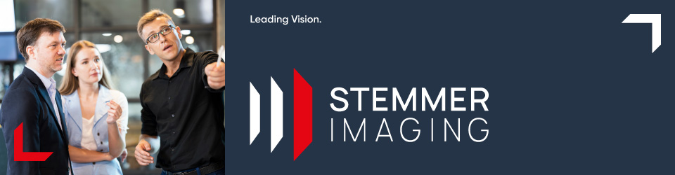 Logo Stemmer Imaging with text: Leading Vision