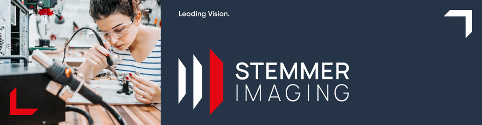 Logo Stemmer Imaging with text: Leading Vision